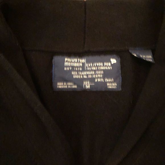 Private Member Narrow Shawl Collar Stretch Cardigan - Size M - Picture 4 of 5